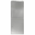 vidaXL Cutie pentru colet Negru 41 x 38 x 103 cm Oțel galvanizat vidaXL Cutie pentru colet Negru 41 x 38 x 103 cm Oțel galvanizat