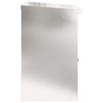 vidaXL Cutie pentru colet Negru 47.5 x 38 x 59 cm Oţel inoxidabil