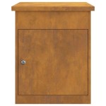 vidaXL Cutie pentru colet cu depozitare Ruginit 47.5 x 38 x 59 cm