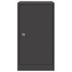 vidaXL cutie poștală Negru 30 x 23 x 55 cm Oțel