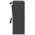 vidaXL cutie poștală Negru 30 x 23 x 55 cm Oțel