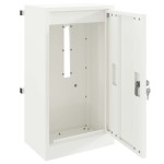 vidaXL cutie poștală cu depozitare cu ușă Alb 30 x 20 x 55 cm Oțel