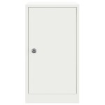 vidaXL cutie poștală cu depozitare cu ușă Alb 30 x 20 x 55 cm Oțel