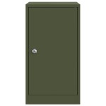 vidaXL cutie poștală cu depozitare Olivengrønn 30 x 20 x 55 cm Oțel