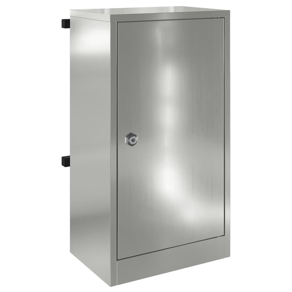 vidaXL cutie poștală cu ușă Negru 30 x 20 x 55 cm Oțel Galvanizat