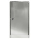 vidaXL cutie poștală cu ușă Negru 30 x 20 x 55 cm Oțel Galvanizat