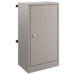 vidaXL cutie poștală cu depozitare cu ușă Ruginit 30 x 20 x 55 cm