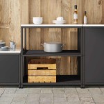 vidaXL Raft de depozitare pentru bucătărie Negru 60 x 50 x 92 cm Oţel vidaXL Raft de depozitare pentru bucătărie Negru 60 x 50 x 92 cm Oţel