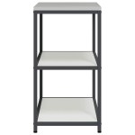 vidaXL Raft de depozitare pentru bucătărie Alb 60 x 50 x 92 cm Oţel