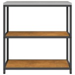 vidaXL Raft de depozitare pentru bucătărie Ruginit 60 x 50 x 92 cm