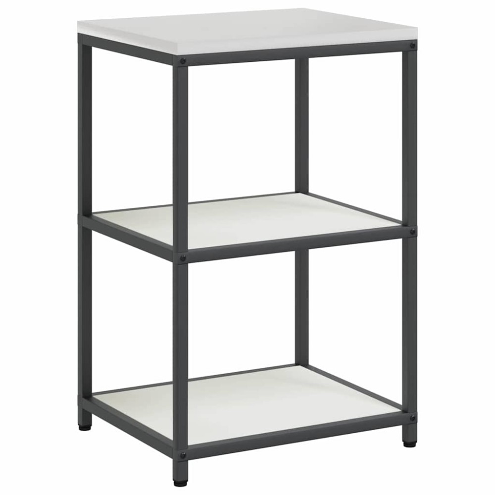 vidaXL Raft de depozitare pentru bucătărie Alb 60 x 50 x 92 cm Oţel