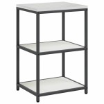 vidaXL Raft de depozitare pentru bucătărie Alb 60 x 50 x 92 cm Oţel