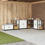 vidaXL Raft de depozitare pentru bucătărie Alb 60 x 50 x 92 cm Oţel