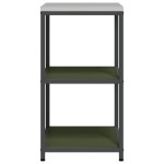 vidaXL Raft de depozitare pentru bucătărie Verde oliv 60 x 50 x 92 cm