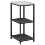 vidaXL Raft de depozitare pentru bucătărie Negru 60 x 50 x 92 cm Oţel