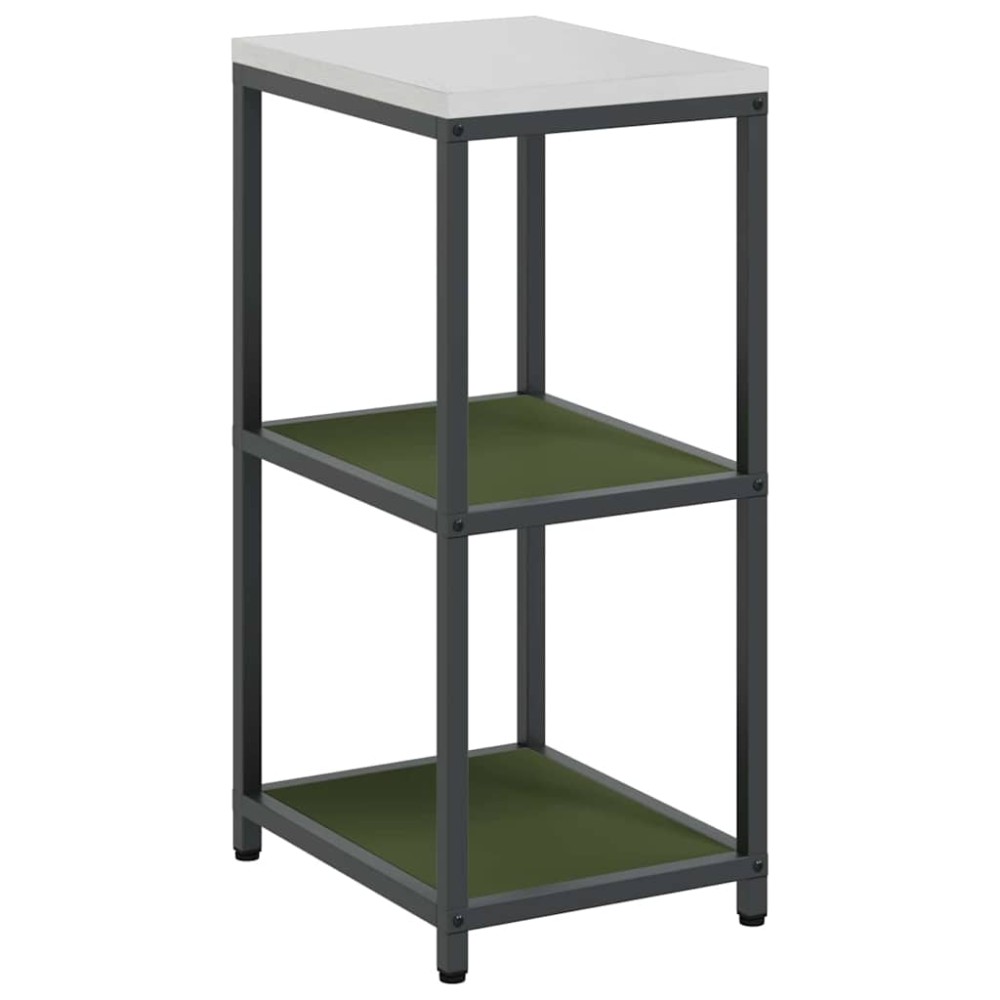 vidaXL Raft de depozitare pentru bucătărie Verde oliv 60 x 50 x 92 cm