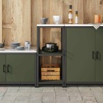 vidaXL Raft de depozitare pentru bucătărie cu raft Verde oliv Oţel