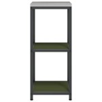 vidaXL Raft de depozitare pentru bucătărie cu raft Verde oliv Oţel