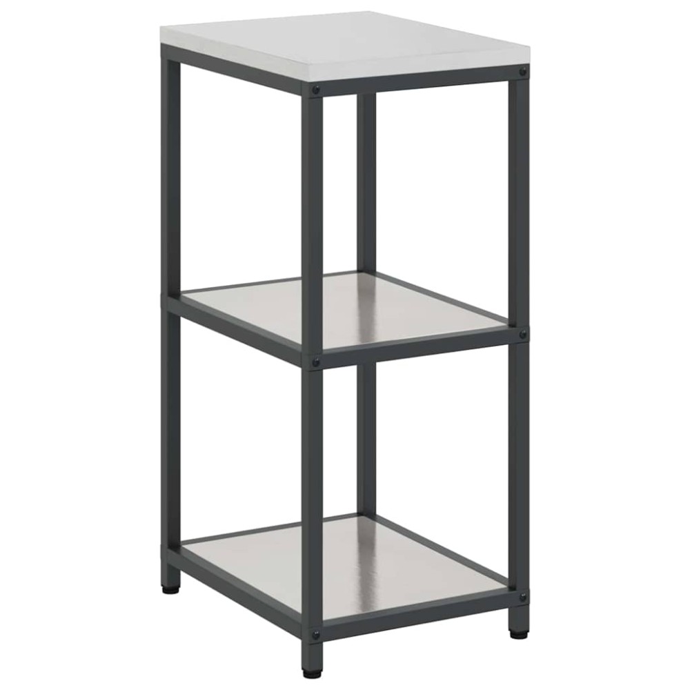 vidaXL Raft de depozitare pentru bucătărie Argintiu 60 x 50 x 92 cm