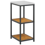 vidaXL Raft de depozitare pentru bucătărie Ruginit 60 x 50 x 92 cm