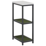 vidaXL Raft de depozitare pentru bucătărie Verde oliv 60 x 50 x 92 cm