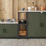 vidaXL Raft de depozitare pentru bucătărie Verde oliv 60 x 50 x 92 cm