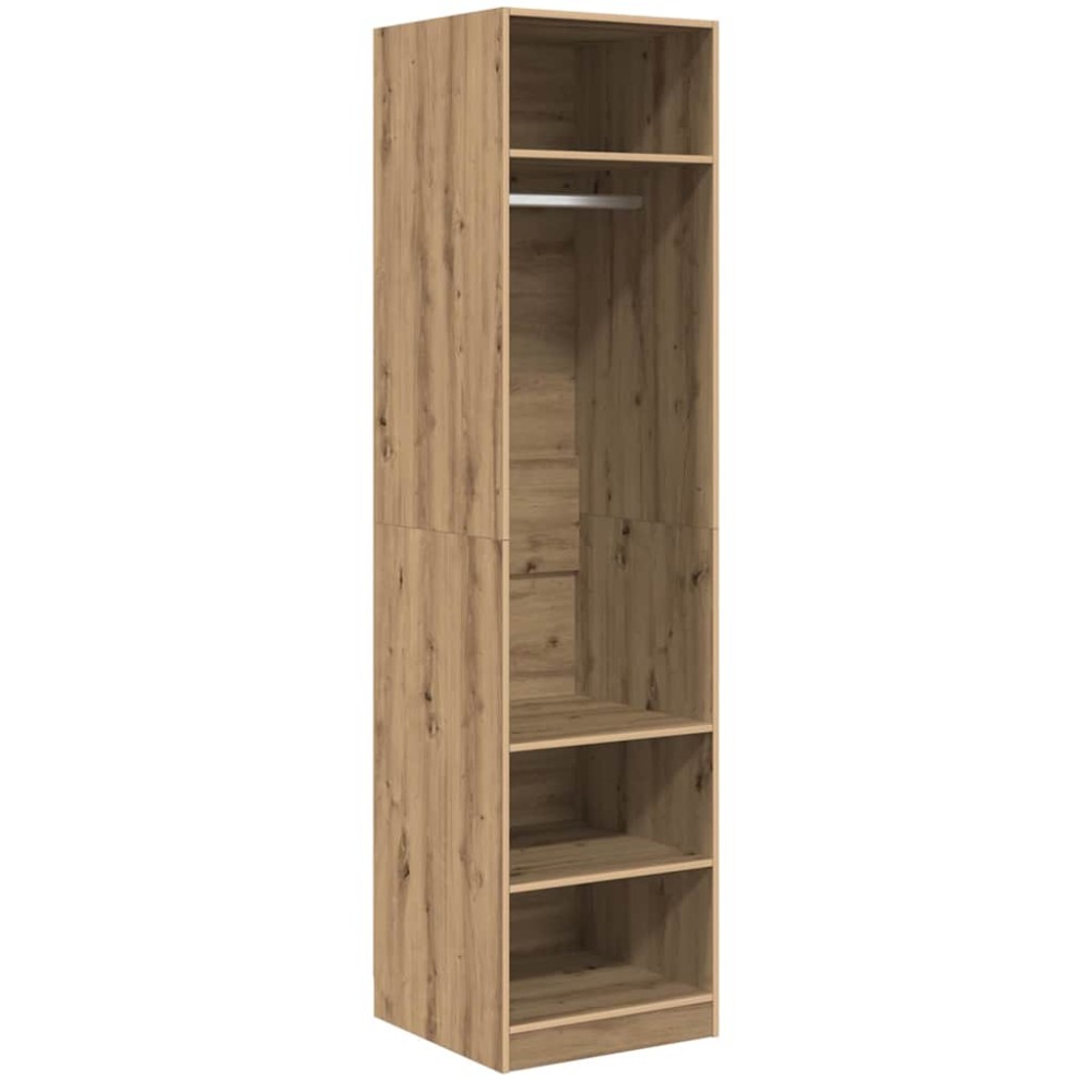 vidaXL Dulap cu raft stejar artizanal 50 x 50 x 200 cm Lemn compozit