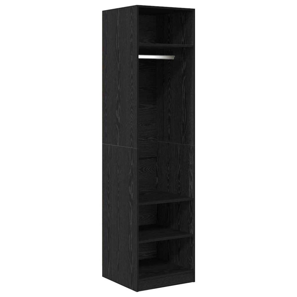 vidaXL Dulap cu raft cu depozitare Stejar negru 50 x 50 x 200 cm Lemn compozit