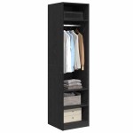 vidaXL Dulap cu raft cu depozitare Stejar negru 50 x 50 x 200 cm Lemn compozit vidaXL Dulap cu raft cu depozitare Stejar negru 50 x 50 x 200 cm Lemn compozit