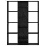 vidaXL Separator de cameră cu raft Stejar negru 100 x 24 x 140 cm vidaXL Separator de cameră cu raft Stejar negru 100 x 24 x 140 cm
