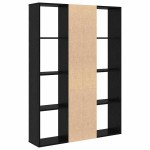 vidaXL Separator de cameră cu raft Stejar negru 100 x 24 x 140 cm vidaXL Separator de cameră cu raft Stejar negru 100 x 24 x 140 cm