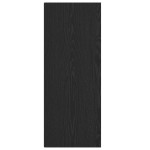 vidaXL Raft pentru cărți Stejar Negru 40 x 30 x 77 cm Lemn compozit