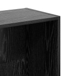 vidaXL Bibliotecă Stejar negru 40 x 30 x 114 cm Lemn compozit vidaXL Bibliotecă Stejar negru 40 x 30 x 114 cm Lemn compozit
