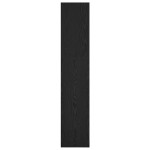 vidaXL Raft pentru cărți Stejar Negru 40 x 30 x 152 cm Lemn compozit