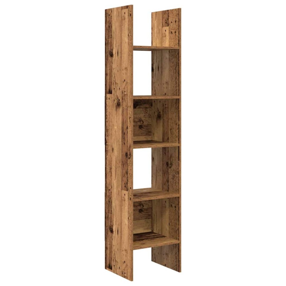 vidaXL Dulap pentru cărți Lemn vechi 40 x 35 x 180 cm Lemn compozit