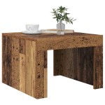 vidaXL Masă de cafea Lemn vechi 50 x 50 x 35 cm Lemn compozit vidaXL Masă de cafea Lemn vechi 50 x 50 x 35 cm Lemn compozit