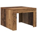 vidaXL Masă de cafea Lemn vechi 50 x 50 x 35 cm Lemn compozit vidaXL Masă de cafea Lemn vechi 50 x 50 x 35 cm Lemn compozit
