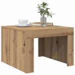 vidaXL Masă de cafea stejar artizanal 50 x 50 x 35 cm Lemn compozit vidaXL Masă de cafea stejar artizanal 50 x 50 x 35 cm Lemn compozit