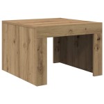 vidaXL Masă de cafea stejar artizanal 50 x 50 x 35 cm Lemn compozit vidaXL Masă de cafea stejar artizanal 50 x 50 x 35 cm Lemn compozit