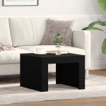 vidaXL Masă de cafea Stejar negru 50 x 50 x 35 cm Lemn compozit vidaXL Masă de cafea Stejar negru 50 x 50 x 35 cm Lemn compozit