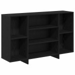 vidaXL Bufet Stejar negru 120 x 30 x 75 cm Lemn compozit