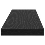 vidaXL Raft pentru cărți 4 pcs Negru 40 x 10 x 1,5 cm Lemn compozit