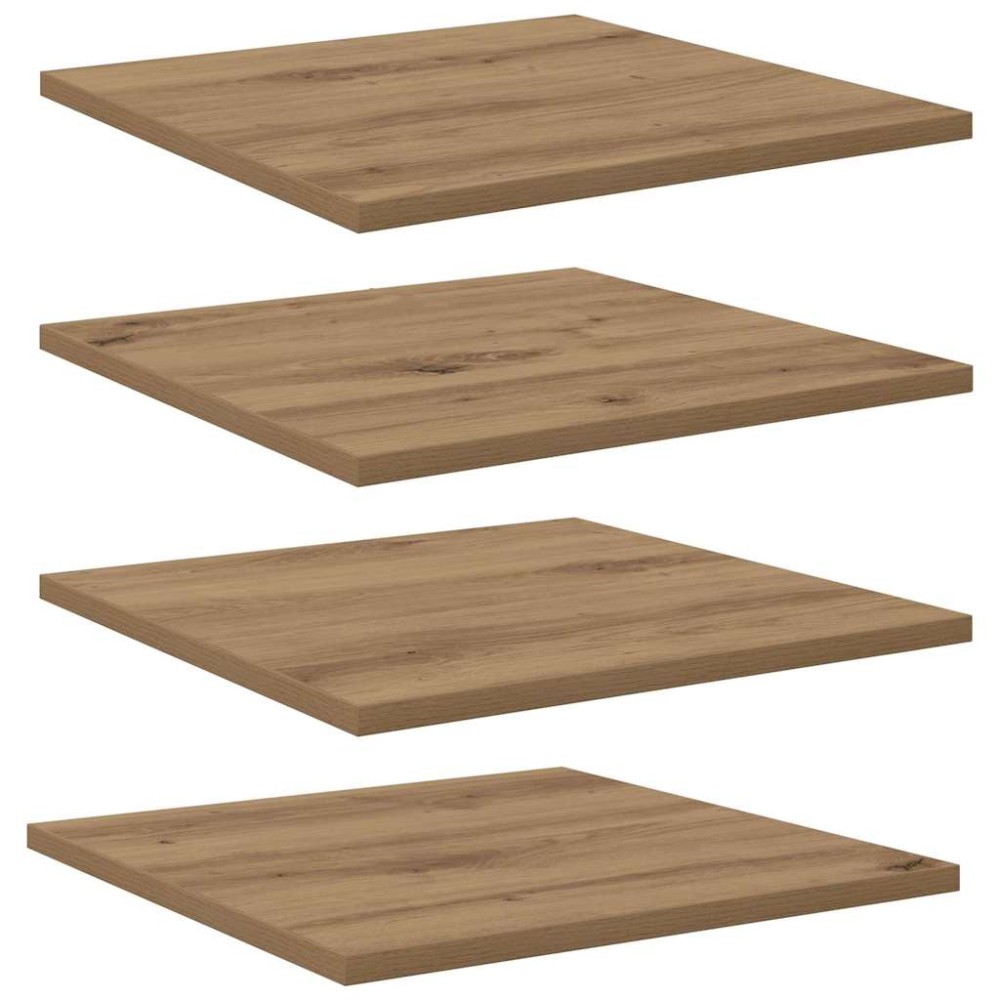 vidaXL Raft pentru cărți 4 pcs Maro 40 x 40 x 1,5 cm Lemn compozit