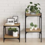 vidaXL Raft pentru cărți 4 pcs Maro 40 x 40 x 1,5 cm Lemn compozit