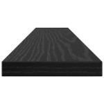 vidaXL Raft pentru cărți 4 pcs Negru 60 x 10 x 1,5 cm Lemn compozit
