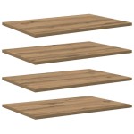 vidaXL Raft pentru cărți 4 pcs Maro 60 x 40 x 1,5 cm Lemn compozit