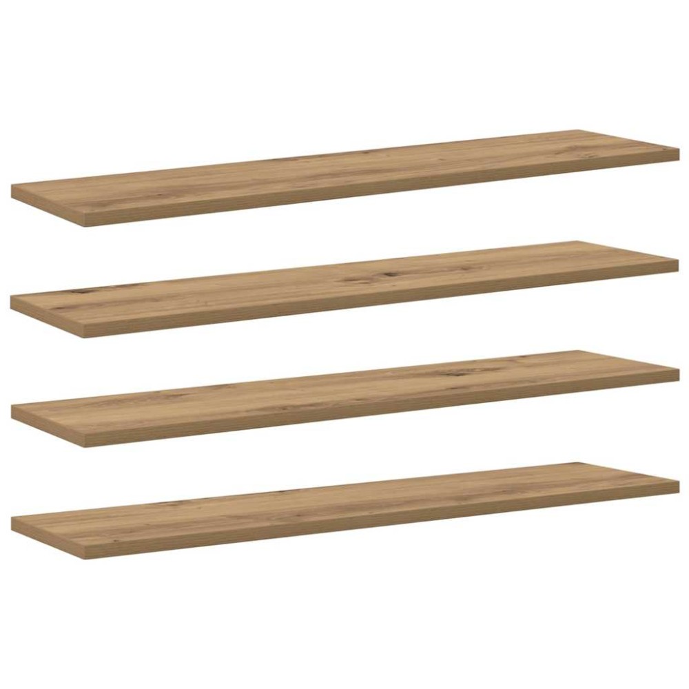 vidaXL Placă Raft pentru Cărți cu raft 4 pcs Maro 100 x 40 x 1.5cm PAL