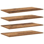 vidaXL Raft pentru cărți 4 pcs Maro 80 x 40 x 1,5 cm Lemn compozit