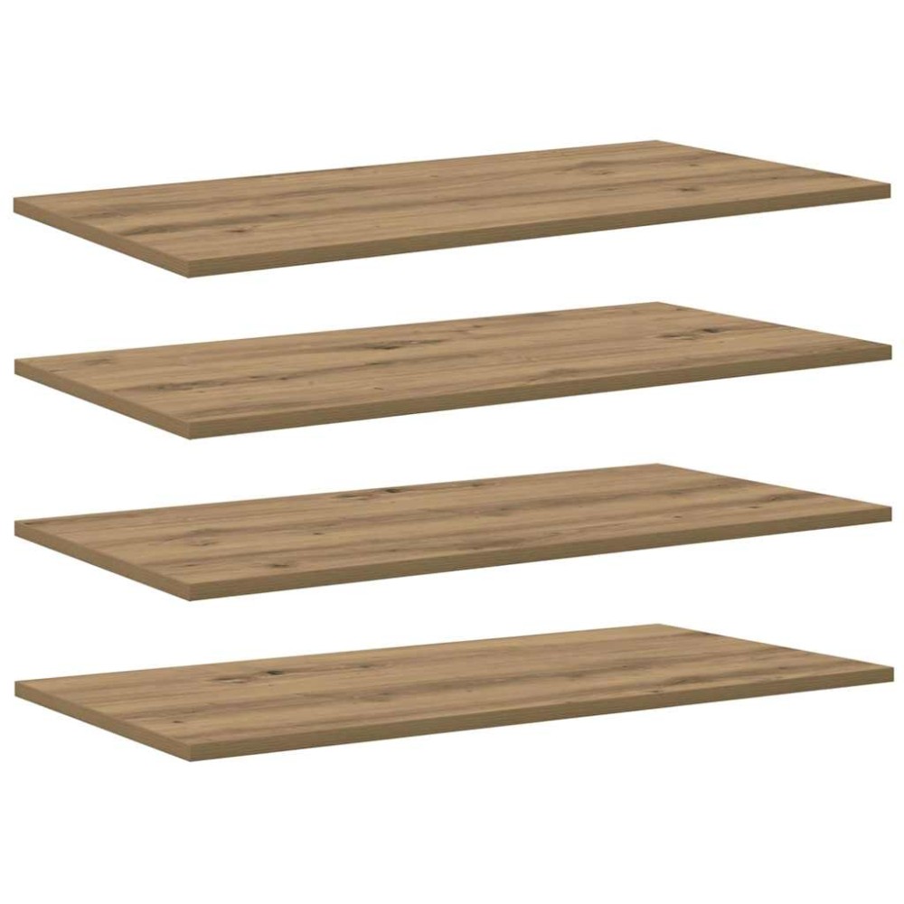 vidaXL Raft pentru cărți 4 pcs Maro 80 x 40 x 1,5 cm Lemn compozit