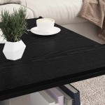 vidaXL Raft pentru cărți 4 pcs Negru 80 x 40 x 1,5 cm Lemn compozit